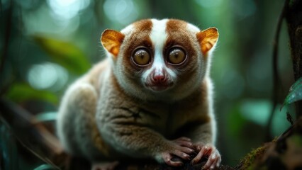 Close-up of a playful lemur