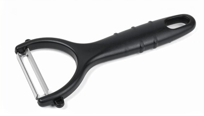 Black Plastic Vegetable Peeler Kitchen Tool Utensil Ergonomic Design