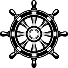 Obraz premium steering wheel vector illustration