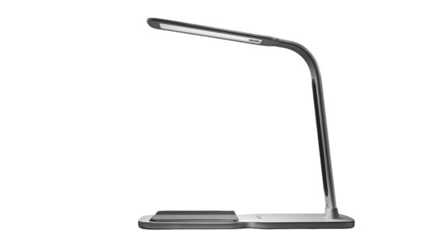 Sleek, modern desk lamp with adjustable arm