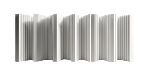 Abstract wavy vertical forms in grayscale