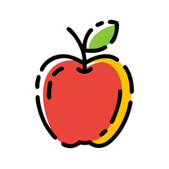 Apple Icon Flat Graphic Design