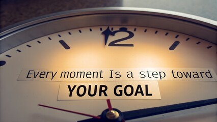 Inspirational Clock Motivational Message for Personal Growth