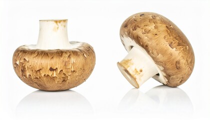 Brown Mushrooms Two Fresh, Organic, Edible, Gourmet, Delectable, Culinary, Fungi, Ingredients, Produ