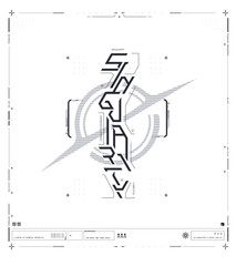 Hightech Cyber Grid with Abstract Interface Elements and Futuristic Digital Aesthetics