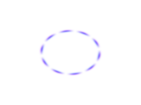 Abstract purple dotted circle isolated on transparent background, representing a loading or processing indicator, with a soft glowing effect