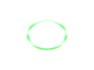 Abstract green and blue ring isolated on transparent background