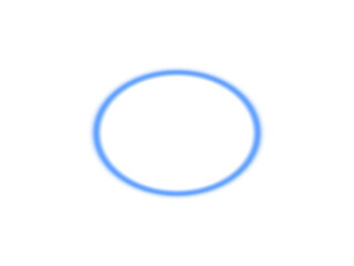 Abstract blue circle isolated on transparent background