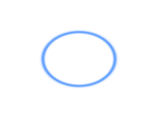 Abstract blue circle isolated on transparent background