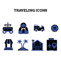  travelling icon design for travel good 