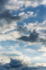 Obraz premium 夏の空 夕暮れの時の空と雲221