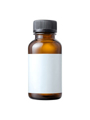 Obraz premium Brown glass medicine bottle suitable for pharmaceutical use or display