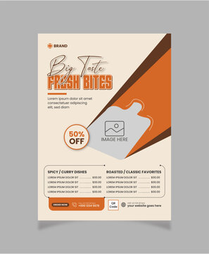 Modern food menu design template, Food flyer and Food menu template