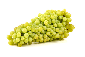 Green Grapes Bunch, isolated on white background
