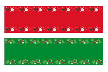  Christmas and Holiday decorative banner. Merry Christmas decoration illustration decoration with Christmas elements. Vector illustration.