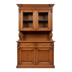 old wooden cabinet isolated