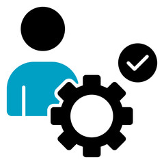 Capability Glyph Blue Icon