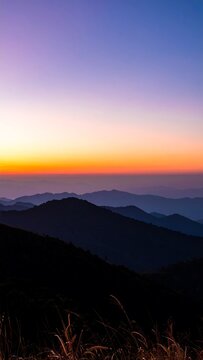 Mountain sunrise panorama (2)