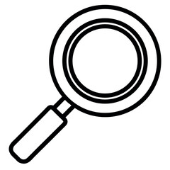 Vector art of magnifying glass icon