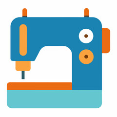 Sewing machine 3d icon vector illustration on white background.