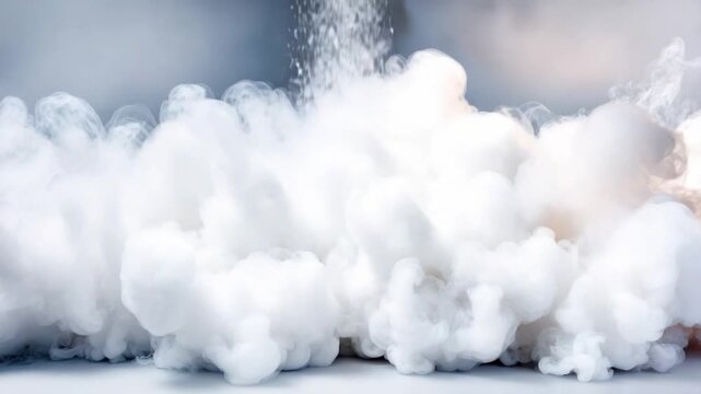 Abstract Cloud Formation: A captivating, high-angle perspective presents a mesmerizing scene of soft, billowy cloud formations, seemingly suspended in a weightless state.