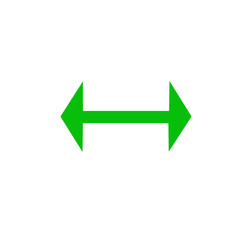 two way vector arrow right left icon on white background