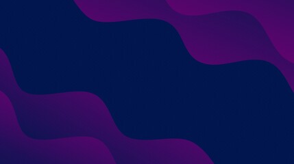Modern fluid abstract background with dynamic wavy liquid shapes in a purple gradient on a dark blue surface. Perfect for websites, presentations, posters, and digital art