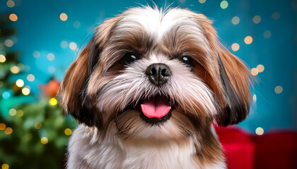Fototapeta na wymiar Cute Shih Tzu dog