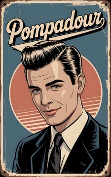 Pompadour Hairstyle for Barbershop
