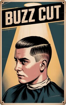 Buzzcut Hairstyle for Barbershop