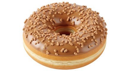 Isolated Chocolate Sprinkled Donut