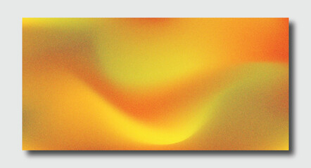 Naklejka premium abstract orange background, Abstract retro gradient color background. Noise grain texture trendy vintage gradation. Vector 90s illustration