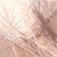 Obraz premium A delicate network of light beige and rose lines creates an intricate, abstract design.