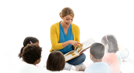 Kindergarten Teacher at Work