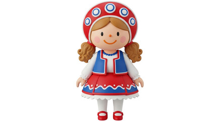 Isolated Russian Doll