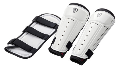 Set of sports shin guards and leg protector isolated on transparent background transparent background png