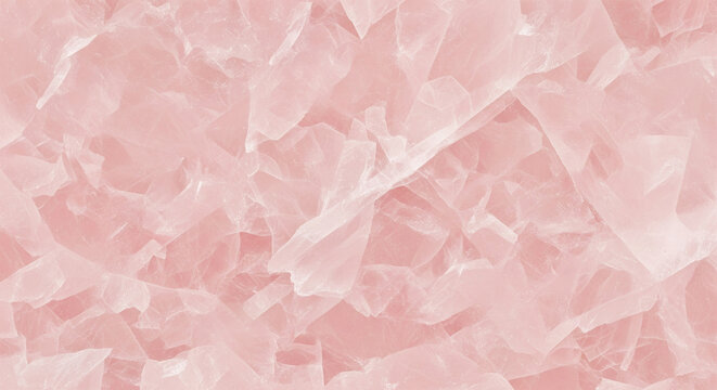 Seamless Rose Quartz Crystal Texture - Soft Pink & Translucent.