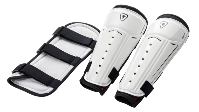 Set of sports shin guards and leg protector isolated on transparent background transparent background png