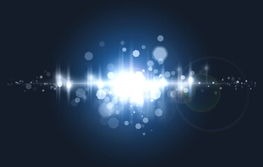 Lens flare background for design
