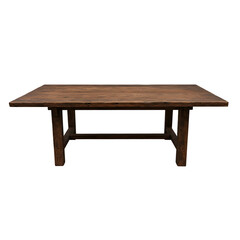 Fototapeta premium Wooden Table PNG File – Realistic Furniture Illustration – Isolated on Transparent Background PNG for Interior Design & Decoration