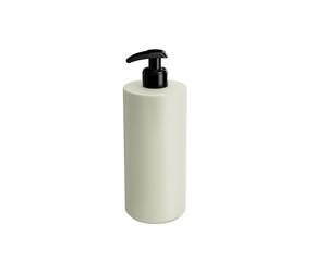 Minimalist hand soap dispenser for modern bathroom and personal hygiene. 3d illustration