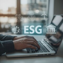 businessman working on laptop