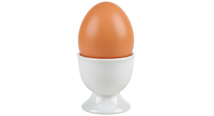 Isolated Boiled Egg in Eggcup