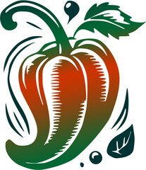 background ilustration paprica