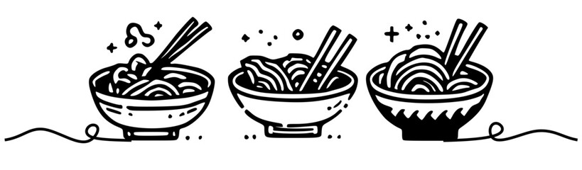 background ilustration ramen noodle