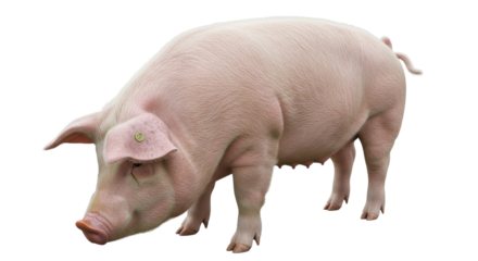 Isolated Pig