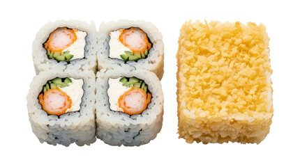 Isolated Sushi Rolls