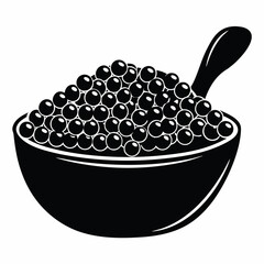 red caviar in a bowl