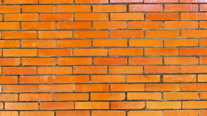 seamless red brick pattern. Seamless brick wall texture. Panorama of an old red brick wall as a background or texture