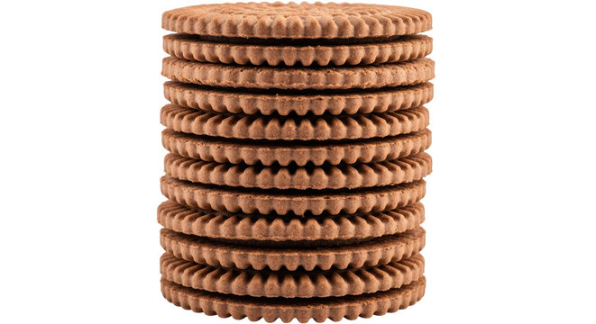 Isolated Chocolate Biscuits